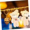 Toyvian Keychain Bear Cute Bear Keychain Bear Small Key Chain Bear Stylish Cute Keychain Pendant Bag Charm Bag Accessory Decoration Birthday Wedding