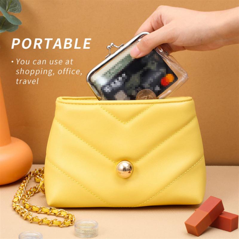 Mini Money Bags Bus Card Iron Mouth Clip Credit Id Card Small  Holder Transparent Coin Purse Change Purse