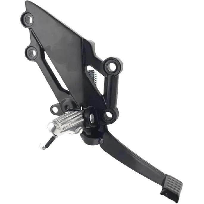 Motorcycle Left Or Right Rear Foot Peg Brake Pedal Footrest Bracket Compatible With 250/300 NINJA EX250R Z250 Z300(1pc R Black Footbrak)