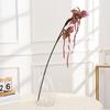 Artificial Flower Paphiopedilum Realistic Silk Plastic Petals Flexible Stems Long-Lasting No Watering Fake Orchid Home Decor