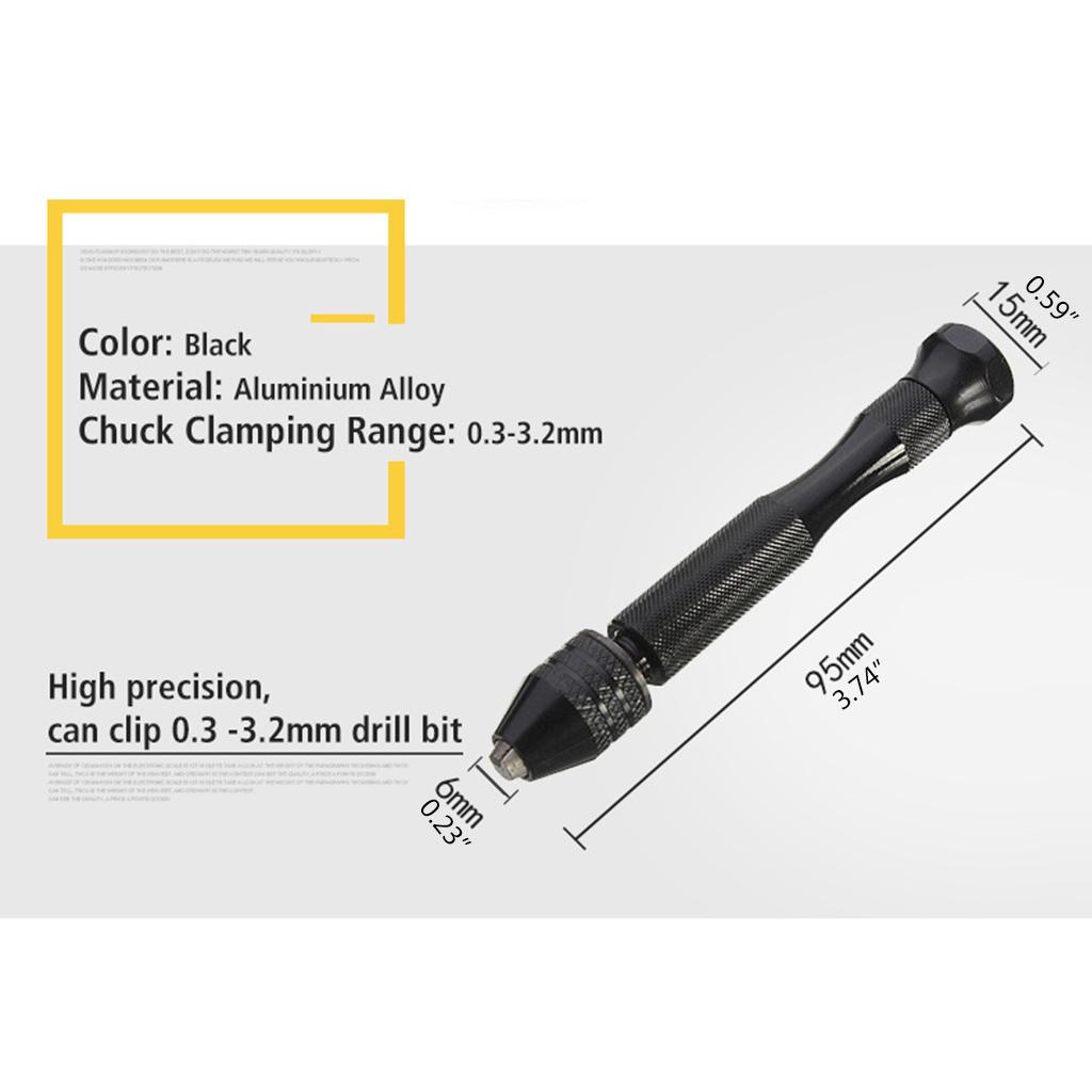 Craft Mini Manual Set 1 Drill For Sharp Hss Micro Mini Twist Drill Bits Epoxy Steel Pin Vise Hand Drill With 10 Drill Bi