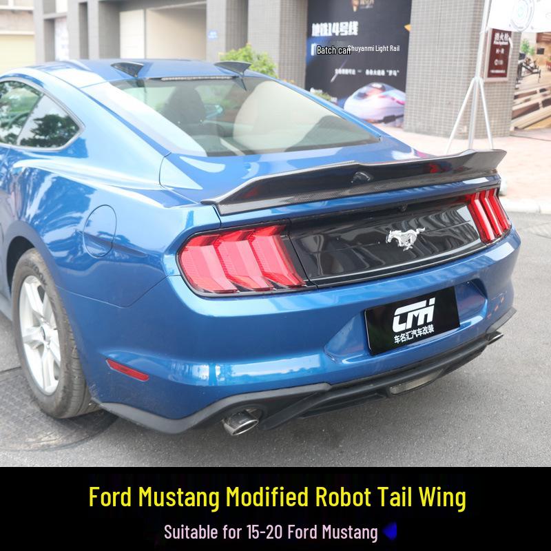 15-23 Ford Mustang Carbon Fiber Trunk Spoiler: Stylish Wind Wing Mod