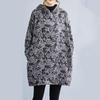 Long sleeve plus size cotton hooded vintage floral new in dresses for women casual loose mini spring autumn Winter dress
