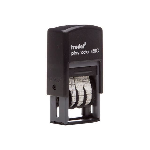 Trodat printy 4810 tampon auto-encreur date 3.8 mm poignée noire