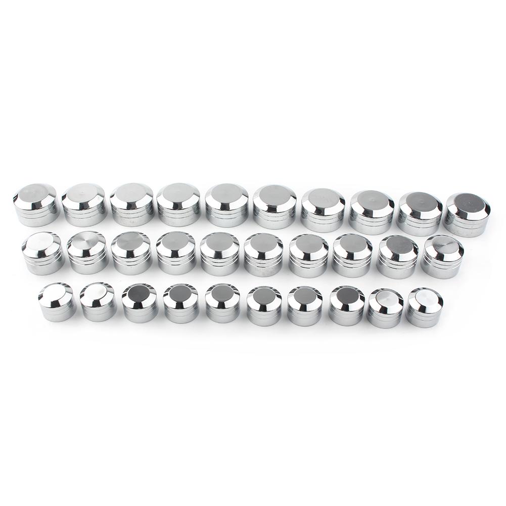 10 Stück Motorrad Zylinderkopfschrauben Abdeckungen Schrauben Topper Kappen CNC Universal Für Harley Davidson Modelle Innen Chrom