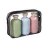 3 Pieces Portable 100/200/300ML Travel Bottles Leakproof Squeeze Containers for Lotions Shampoos and Conditioners