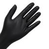 100PCS Food Gloves PVC High Elastic Protective Gloves for Cleaning Catering Black M