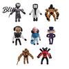 Playful Plush Doll TV Man Toy PP Cotton Fully Filled Speakerman Stuffed Plushie Collectible Gifts for Kids Fans Halloween Decoration Christmas