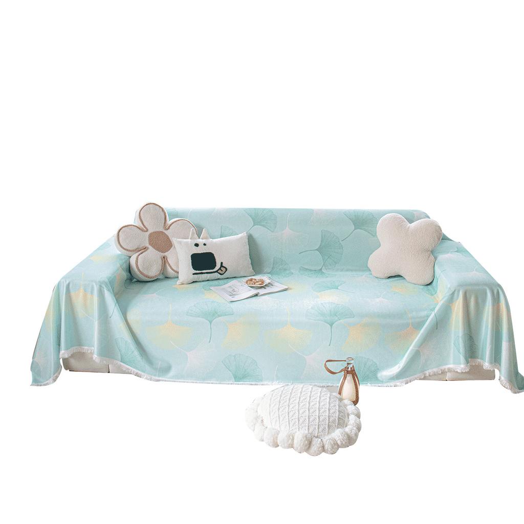 Simple Modern Sofa Cover Cloth High-Grade Summer Ice Silk Sofa Cushion Non-Slip Stain-Resistant All-Inclusive Sofa Seat Cushion for Summer