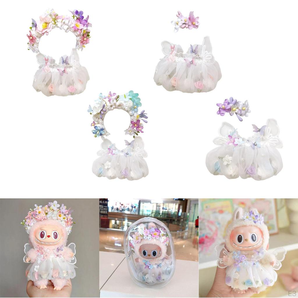 17 cm große Plüschpuppenkleidung, Foto-Requisiten, Zubehör für Puppen, Bequemes Anziehen,