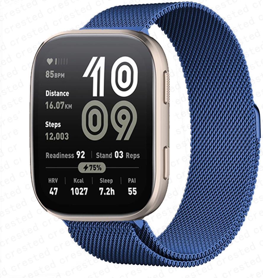 20mm 22mm watch Strap for Amazfit bip 6/5/Balance/GTS/4/mini/2/2e/3/GTR/4/2/3 Pro milanese loop bracelet huawei gt 5 4 3 2 Band