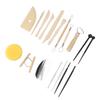 Clay Tools Kit Sculpting Tools Wooden Material Shaping Building Modeling Carving Accessories for Pottery Arts Craft