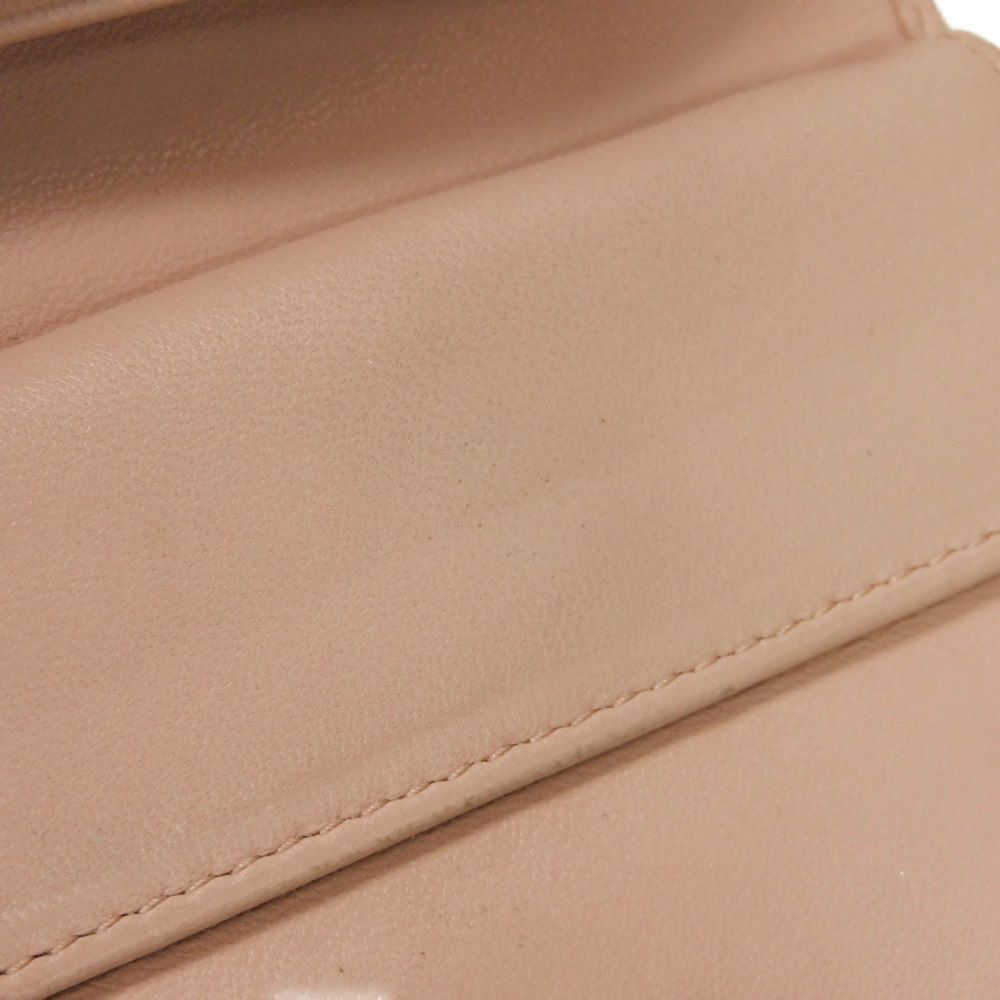 Used Matelasse Compact Wallet 12166 5MV204 2BSQ F0615 7941 with MIU Crystal Pearl Orchid from Japan AUTHENTIC