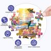 300 Pieces Puzzles for Adult Jigsaw Puzzle 300 Piece Children Elderly Puzzle Hummingbird Beach Flower Puzzle Gift for Mom Dad Family Friend Family