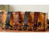 Korean Style Double Pin Buckle Leather Belt for Men - Genuine Cowhide Retro Youth Jeans Waist Belt
