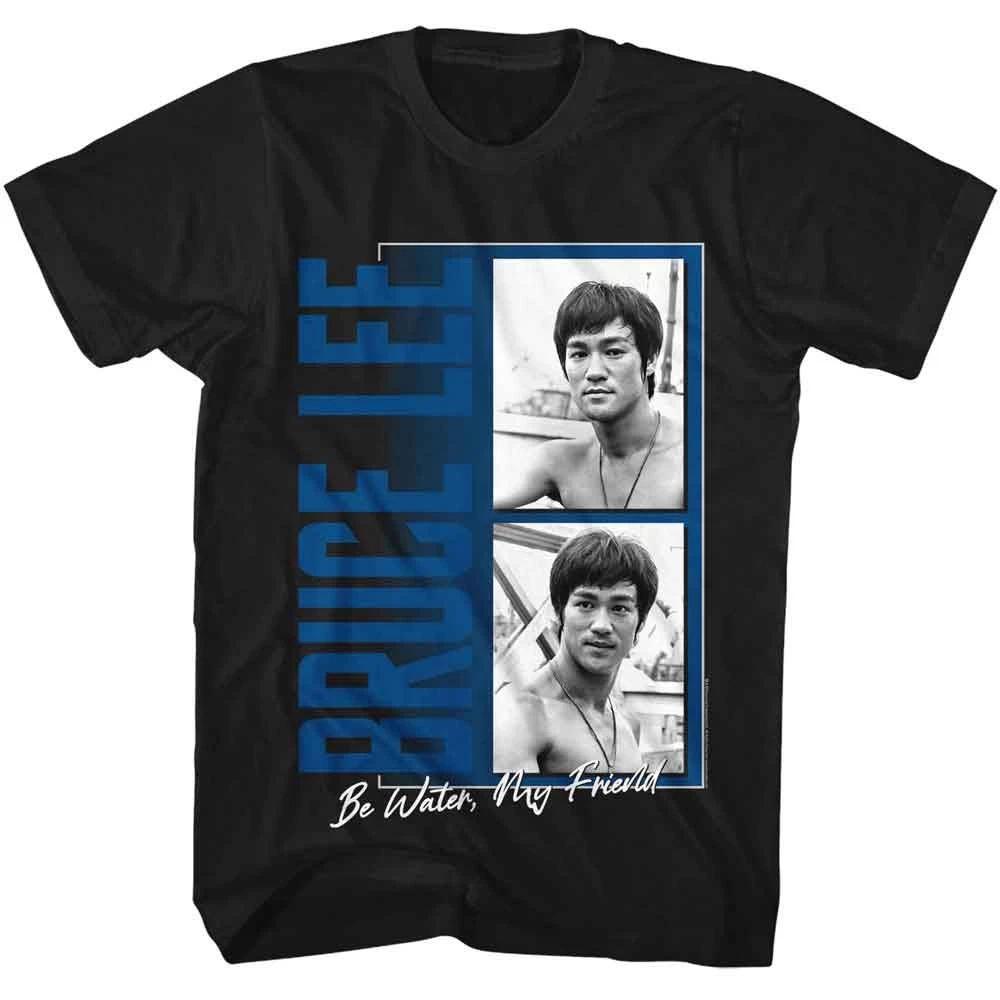 Bruce Lee - Be Water My Friend - American Classics - Black Front Print Sho 100