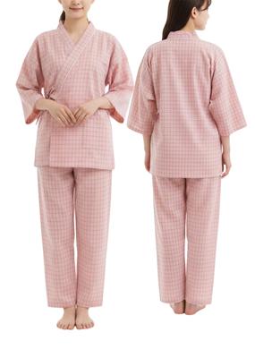 [JINGAIWANG] Designed by a Caregiver, Open-Front, Loose-Fitting Pajamas, Easy To Put On and Take Off, 100% Cotton, Caregiving, Nightwear, Samue Style,