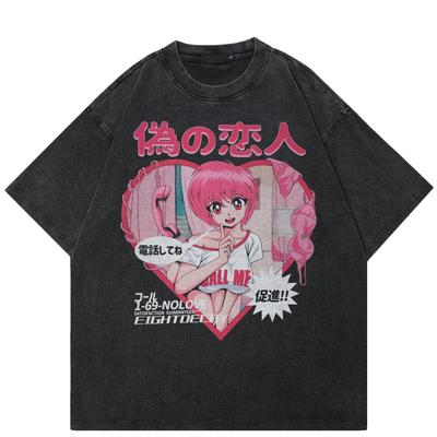 T-shirt unisexe, Streetwear, graphique d'anime japonais, 2024