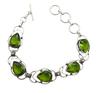 Peridot Gemstone Silver Plated Handmade Bracelet Jewelry BR 78
