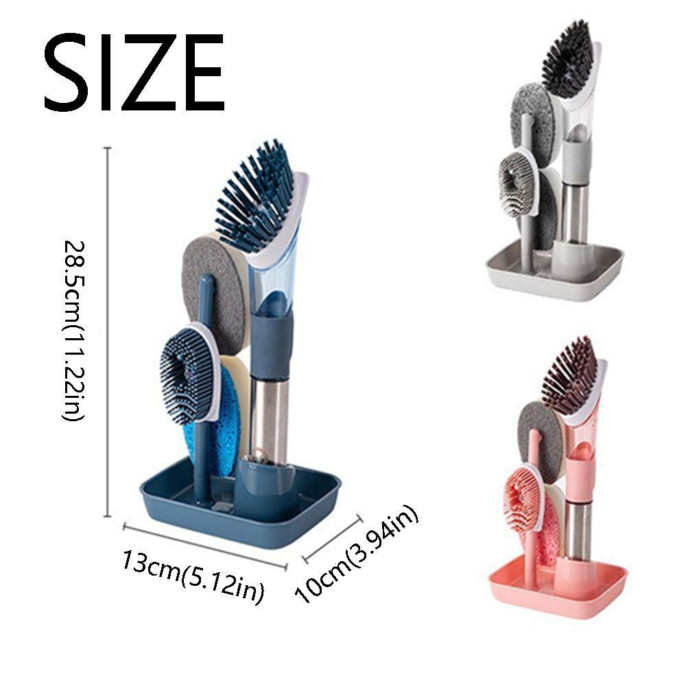 Removable Sponge Dishwashing Brush 3 In 1 Dish Cleaning Brush Household Tools