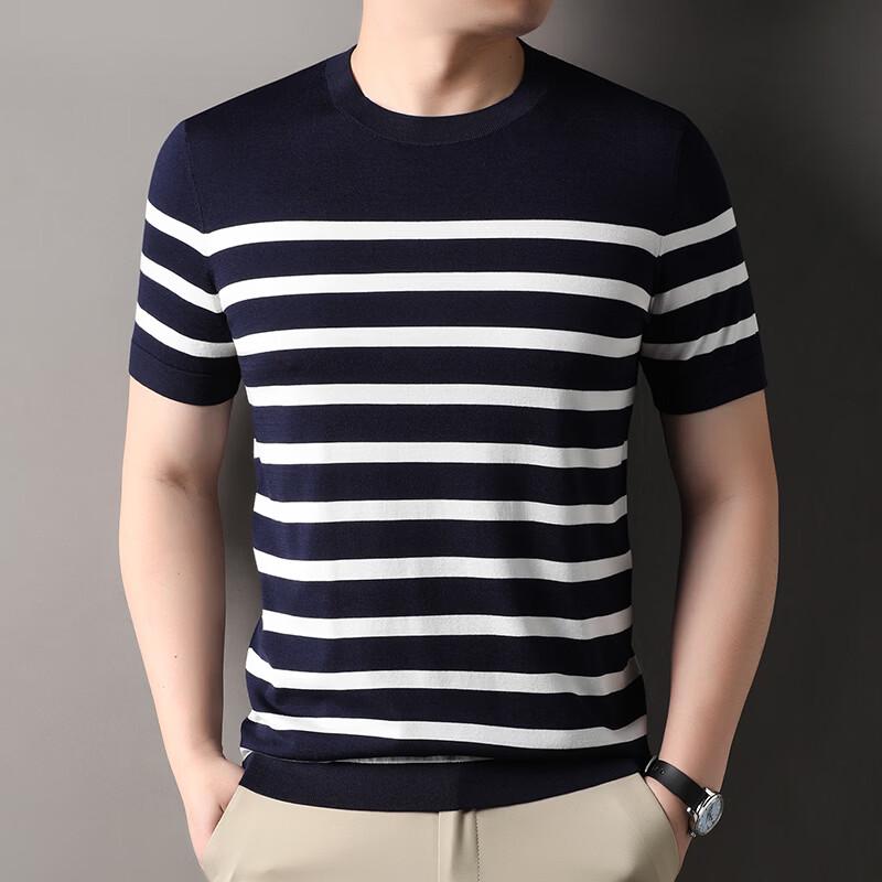 IMAGINEX Men s Business Casual Short-Sleeve Knit T-Shirt IM26C013 2XL
