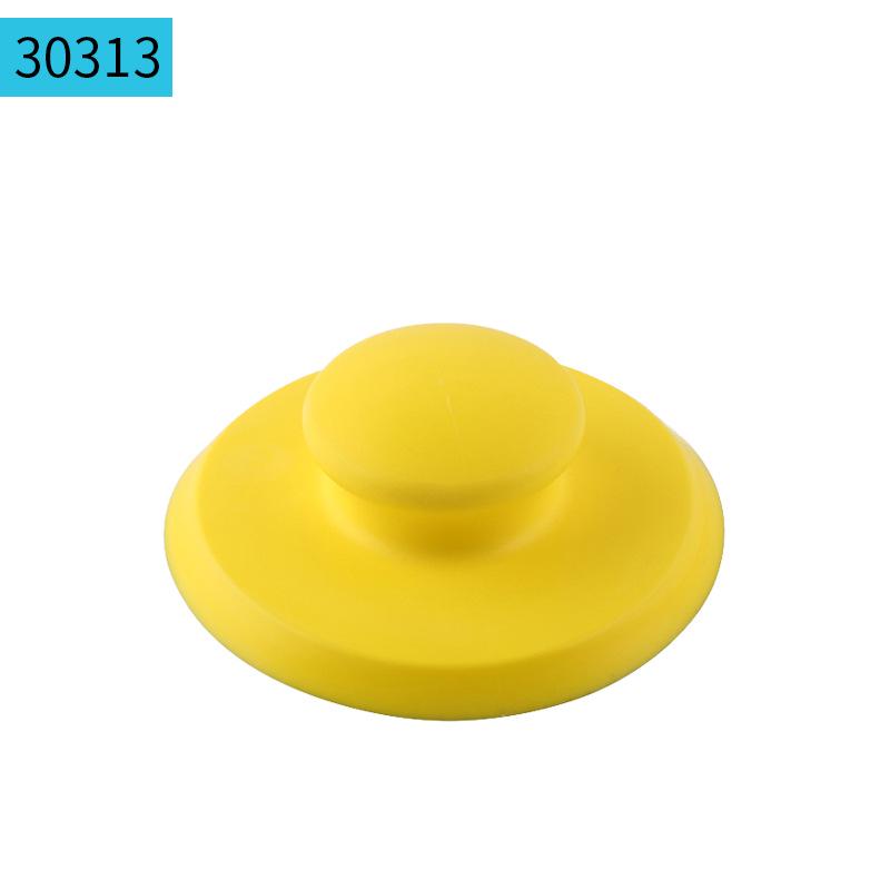 4" 100mm Self-Adhesive PU Foam Hand Grinding Disc for Manual Sanding and Polishing, Yellow