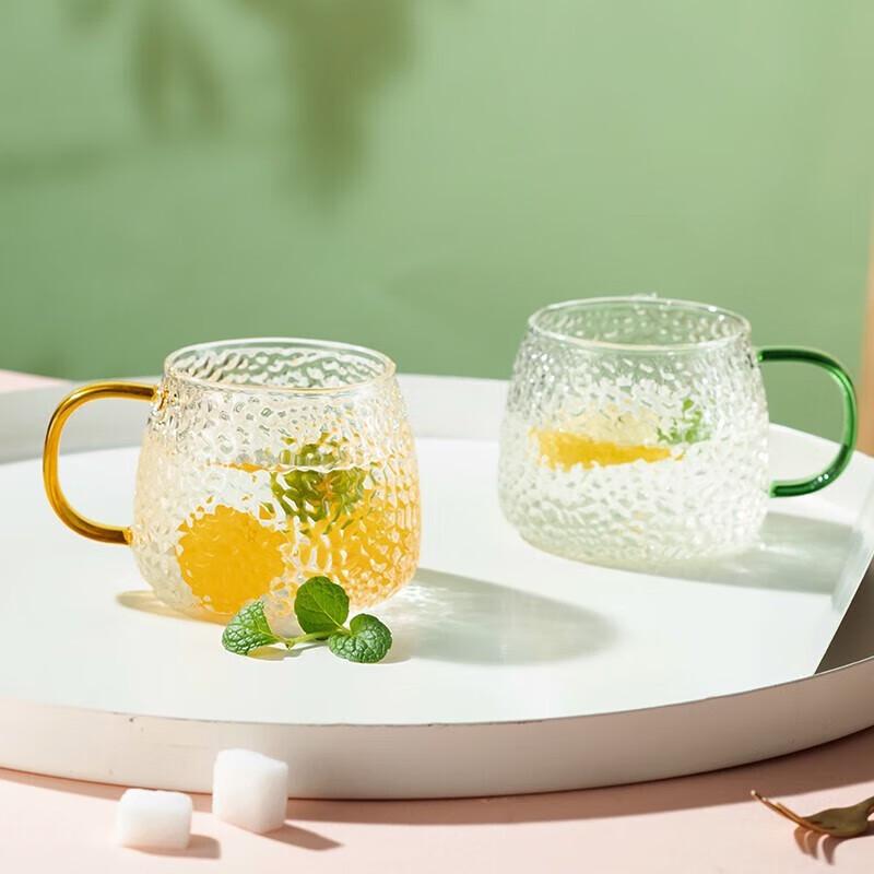 

FUGUANG Heat-Resistant Glass Cups with Handle, Set of 2