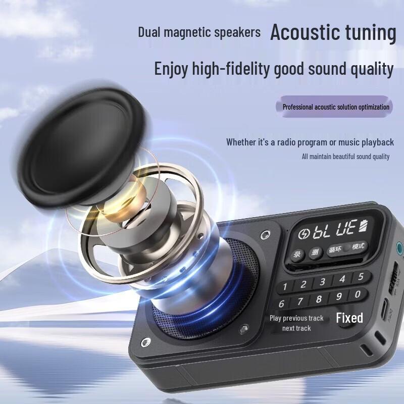 Radio Portatile AM/FM Newmine N123 Spina CN (adattatore incluso)