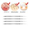 Stainless Steel Double-headed Nail Art Tool To Clean Nail Groove Inlaid Nail Warp Nail Picker Inlaid Nail Patch Tool