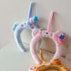 Panda Cat Fishing Plush Headband Hair Accessories Girls Cartoon Hairband Adorable Hair Hoop  Party