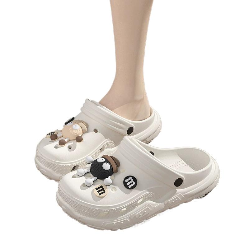 Syflyno Anti Slip Breathable Men's Sandals, Women's Slippers, Men's EVA Soft Thick Soled Couple Slippers Unisex Plus Size 30-45