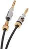 Amazon Basics Speaker Cable Wire with Banana CL2 Black Gold-Plated Plugs, - 99.9% Oxygen-Free - 1.8m,