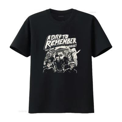 A Day To Remember Band T Shirt They Came From The Garage Design Men S Medium  Vintage Washed Breathable Comfortable Graphic