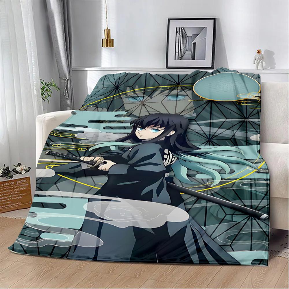 Printed Blanket, Picnic Blankets, Muichiro Tokito Warm Blanket, Soft and Comfortable Blanket, Birthday Gift for Home Travel