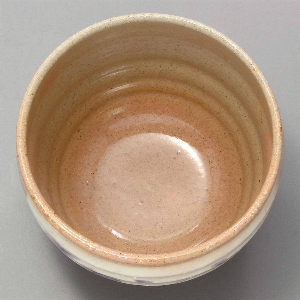 Mino ware loose bowl (with teacup) small flower purple made in Japan 503-05