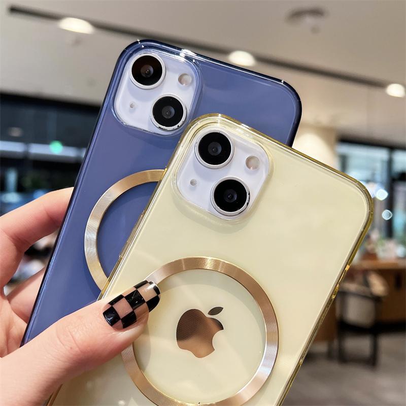 Candy Color Magnetring Klare Telefonhülle für iPhone 13 11 12 14 Pro Max Xs Max Xr X 13pro Max Silikon Stoßfeste Softcover