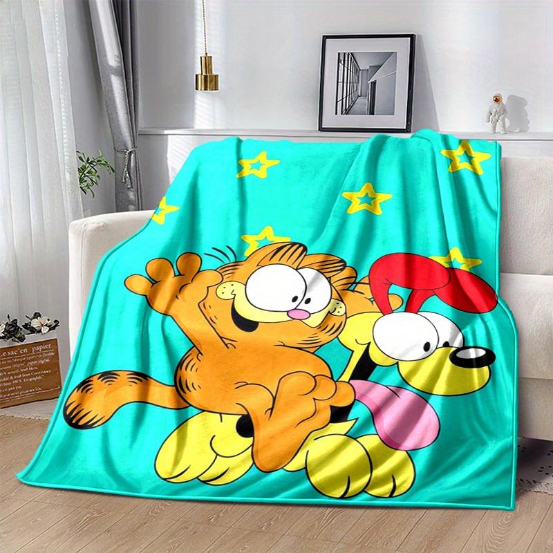 1pc, Garfield & Odie Throw Blanket, Soft Blanket for Couch, Bed, Travel, Camping, Car, Beach, Office Nap, Perfect Gift for FriendsA060