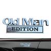 Old Man Edition Car Emblem 3D Emblem Sticker Badge RepreSeint Old Man Edition Car