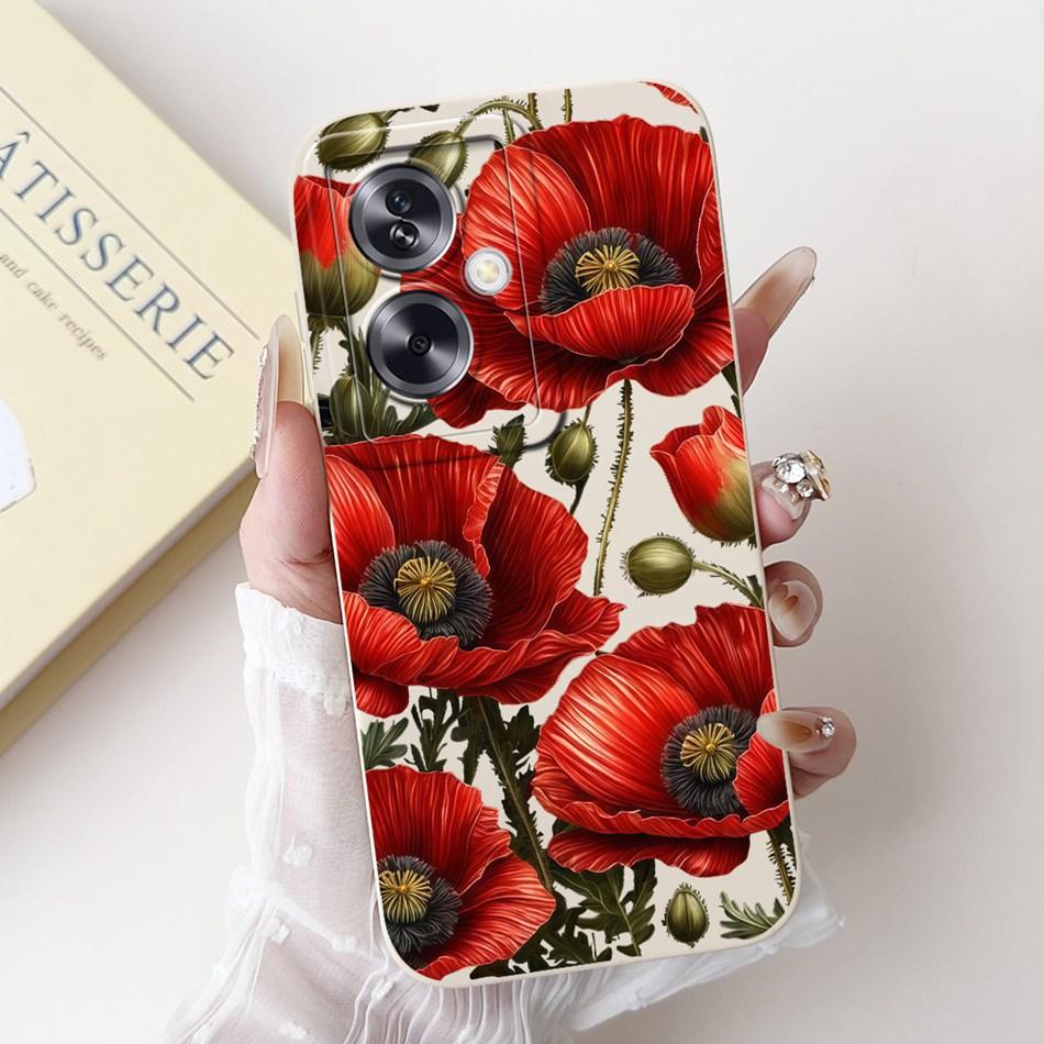 For OPPO A79 5G Beautiful Bow Rose Painting Phone Case For Oppo A79 5G CPH2553 CPH2557 Shockproof Soft Silicone Cases
