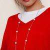 Pearl Chain Long Necklace