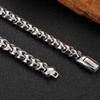 9MM Wide Curb Chain Man Necklace Polished Stainless Steel 50/60/70CM Long Men's Keel Chains Necklaces Choker Wholesale Items