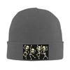 Dancing Skeleton Funny Warm Knitted Cap Fashion Bonnet Hat Autumn Winter Outdoor Beanies Hats for Men Women Adult