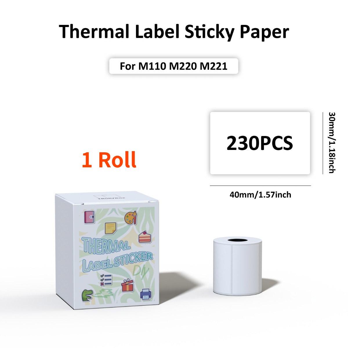 

40x30 мм прямі термостікерні етикетки, самоклеюча універсальна стрічка для виготовлення етикеток, заправки. Стандартні ламіновані офісні етикетки слонова кістка