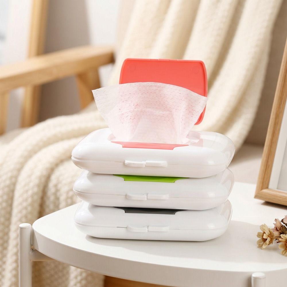 Versiegelter Wischtuchspender Nachfüllbare Babywischtuchbox Wischtücher Aufbewahrungsbox Feuchttücher Etui für Zuhause