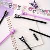 Sanrio 12/ 30PCS Black Kuromi Anime Gel Pens Cute Fairy Character Design 0.5mm Black Ink Ideal for Playful Gifts Office Signature Pen, Back School