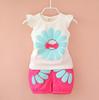 Korean-Style Summer Floral Vest & Shorts Set for Girls (0-4 Years)