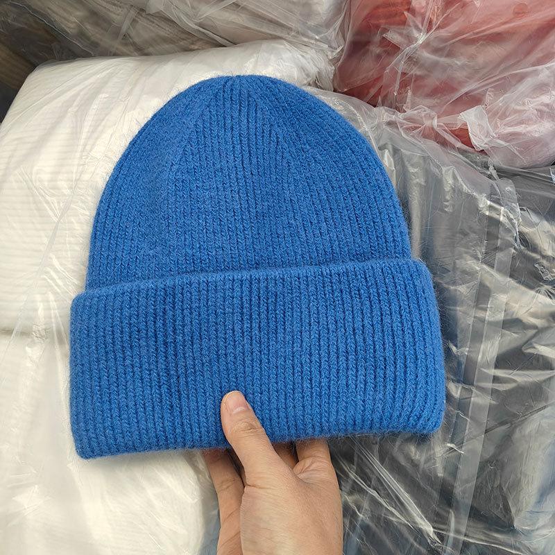 Winter Hats For Women Men Unisex Beanies Luxury Rabbit Fur Thermal Hat Soft Thick Keep Warm Casual Bonnet Baggy Cap New