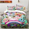 Cartoon The Amazing World Bedding Set Printed single Comforter Quilt Bed Cover Duvet Cover Pillow Case 3 Pieces Kids Adult Size