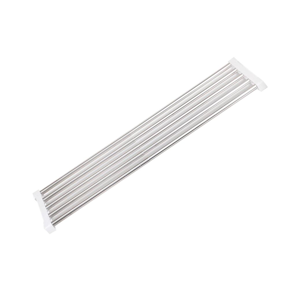 Expandable Closet Storage Rack 25?40cm Adjustable 24cm Wide Stainless Steel Nail Free Installation