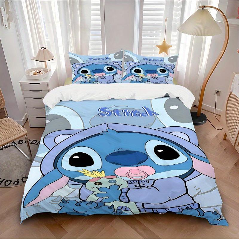 

3pcs Stitch 1 Cover+2 Pillowcases, Pillow Inserts Not Included, Machine Washable, All-Season Use, Teen and Adult Rooms117 135x200cm